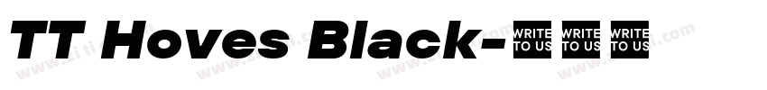 TT Hoves Black字体转换